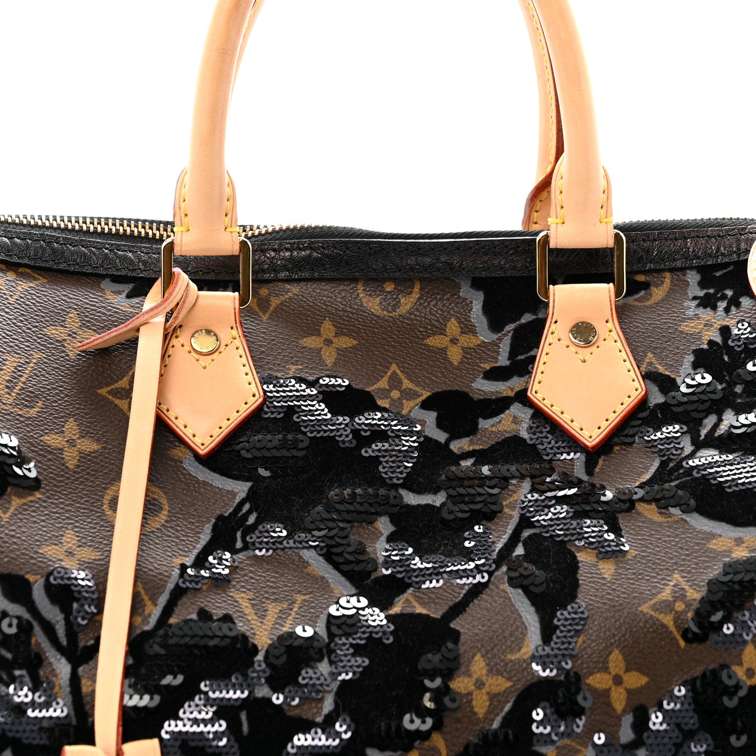 Louis Vuitton Monogram Fleur De Jais Sequins Speedy 30 8 of 17