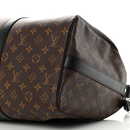 Louis Vuitton Monogram Macassar Keepall Bandouliere 45 8 of 12