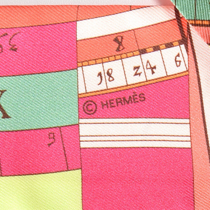 Hermes Silk Astrologie Twilly Rose Corail Vert Fluo 4 of 6