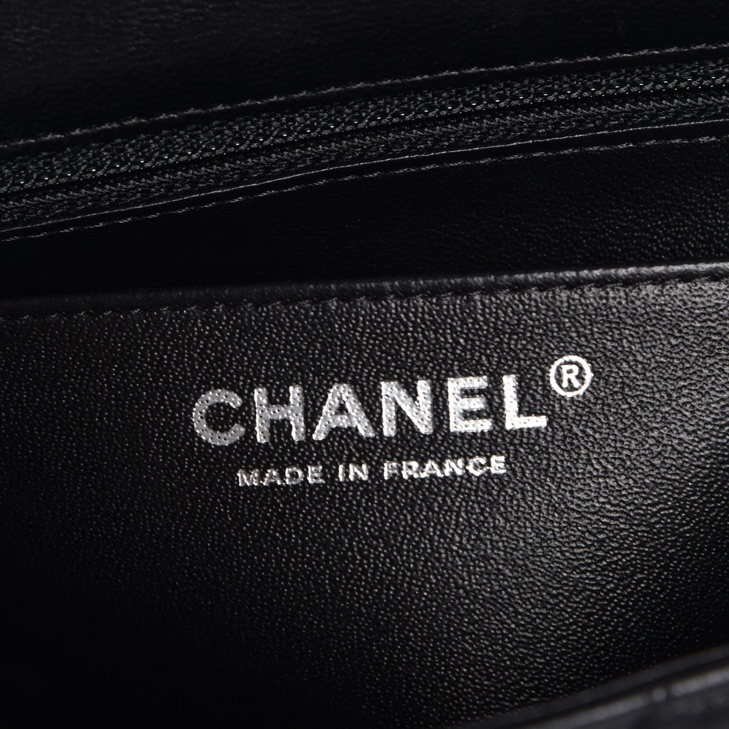 Chanel Lambskin Chevron Quilted Mini Square Flap Black 6 of 8