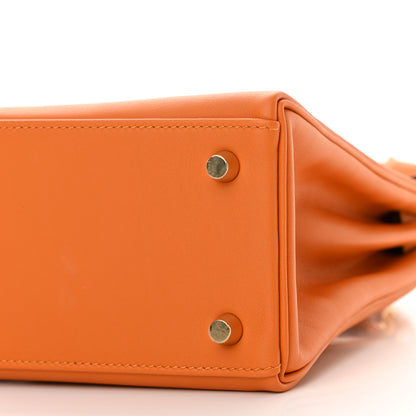 Hermes Swift Kelly Retourne 25 Abricot 10 of 12