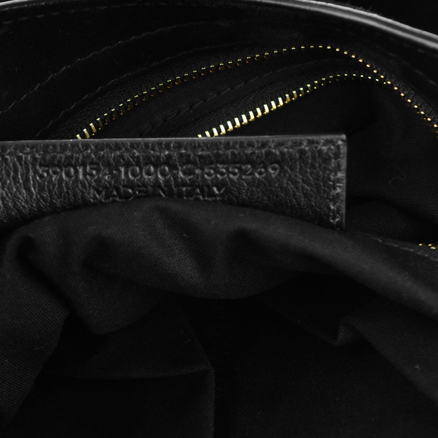 Baby Daim Gold Metallic Edge Hardware City Black