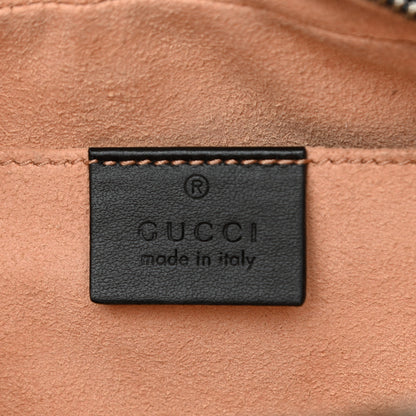 Gucci Calfskin Matelasse Small GG Marmont Chain Shoulder Bag Black 6 of 11