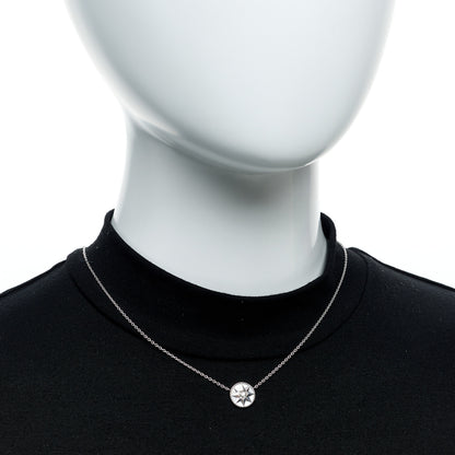 Christian Dior 18K White Gold Diamond Mother of Pearl Rose Des Vents Necklace 2 of 7