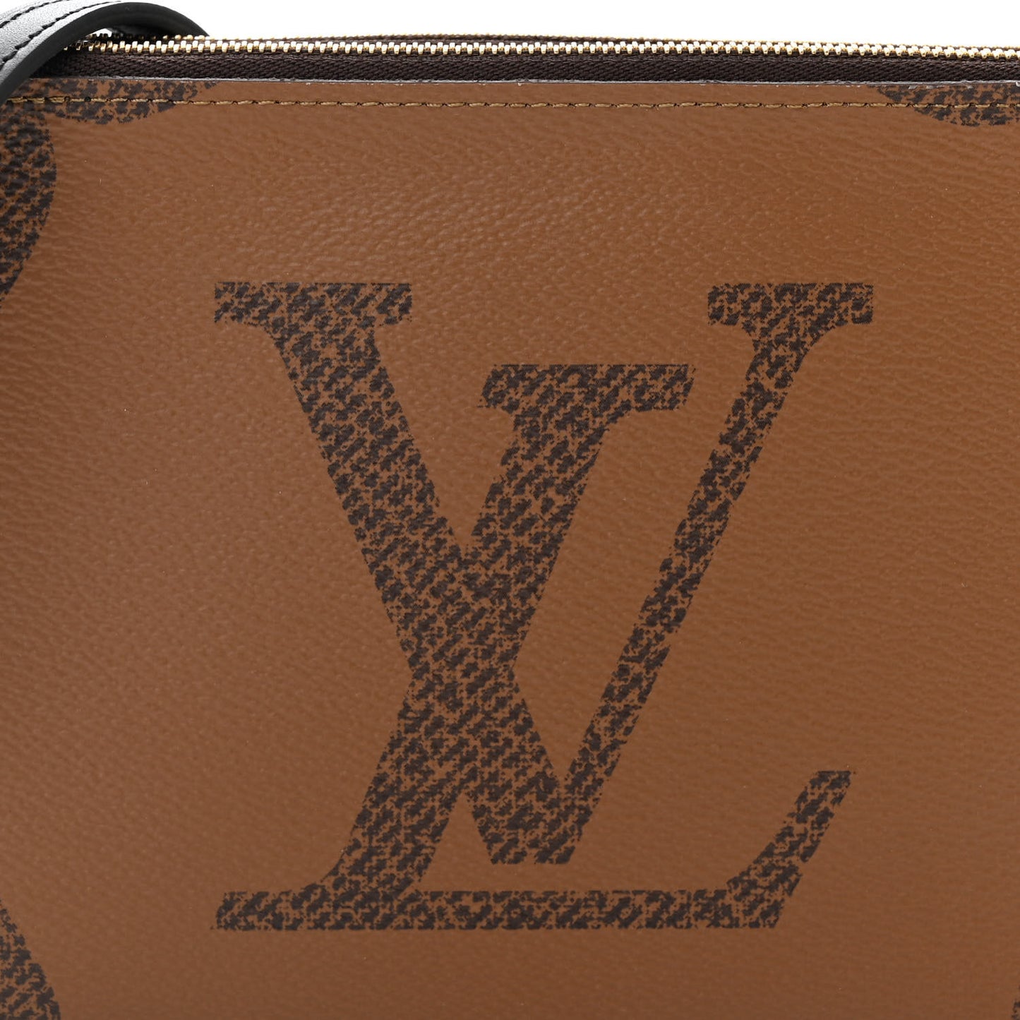 Reverse Monogram Giant Double Zip Pochette