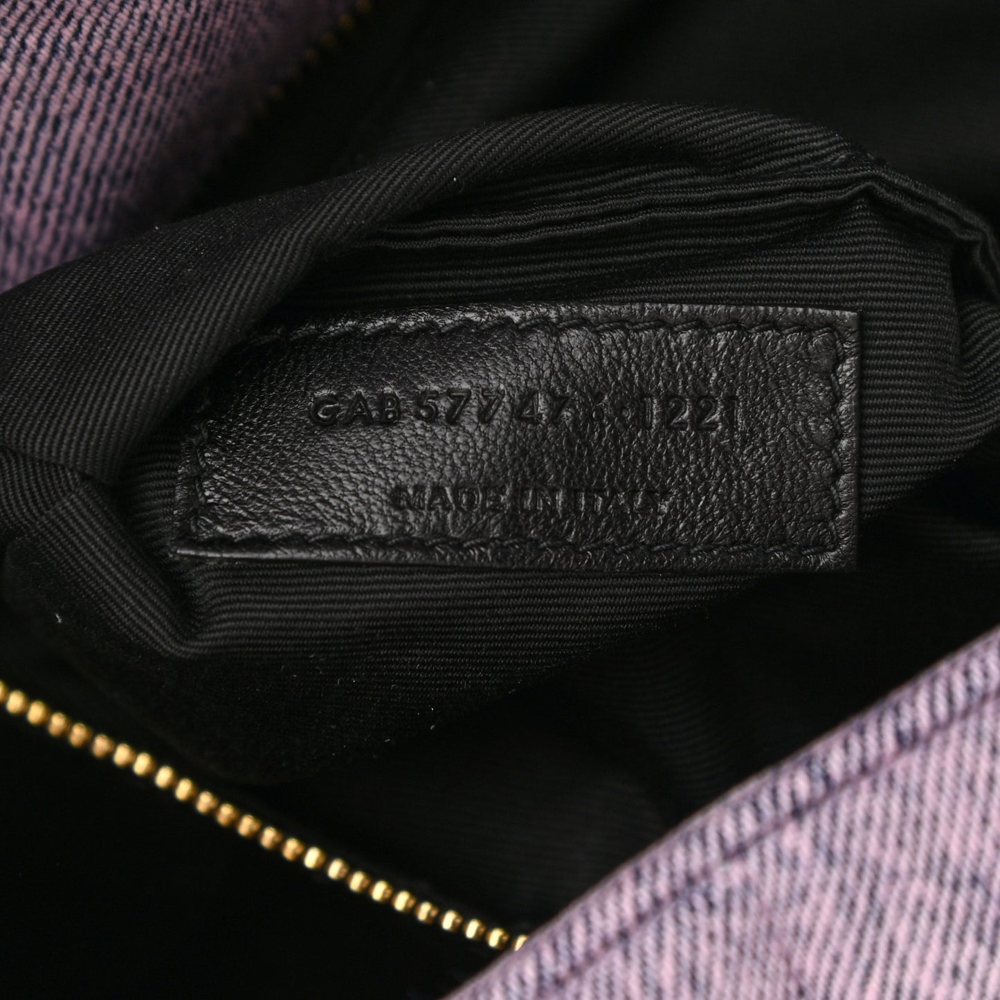 Denim Quilted Small Loulou Puffer Monogram Chain Satchel Bleached Lilac