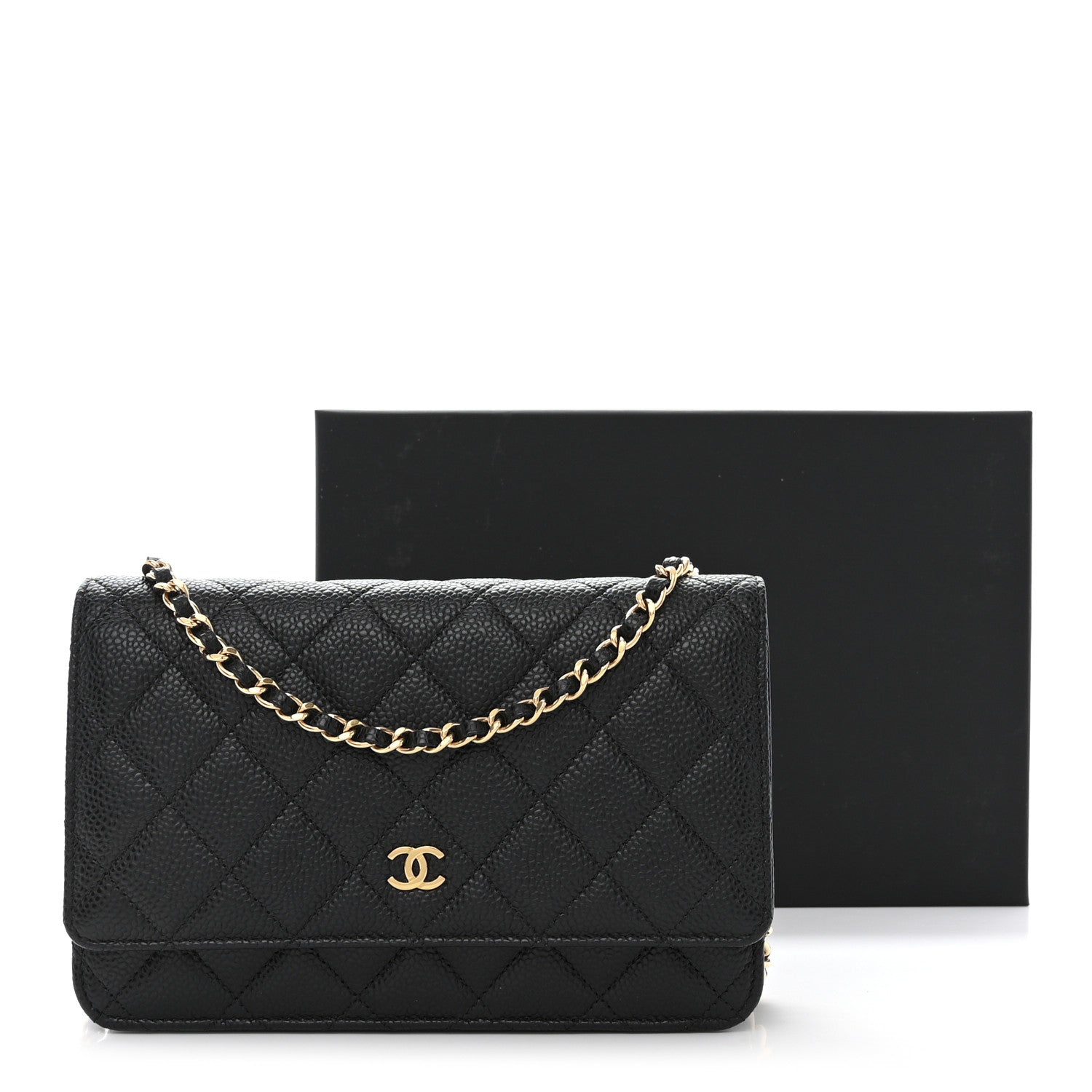 Chanel Caviar Quilted Wallet on Chain WOC Black 13 of 13