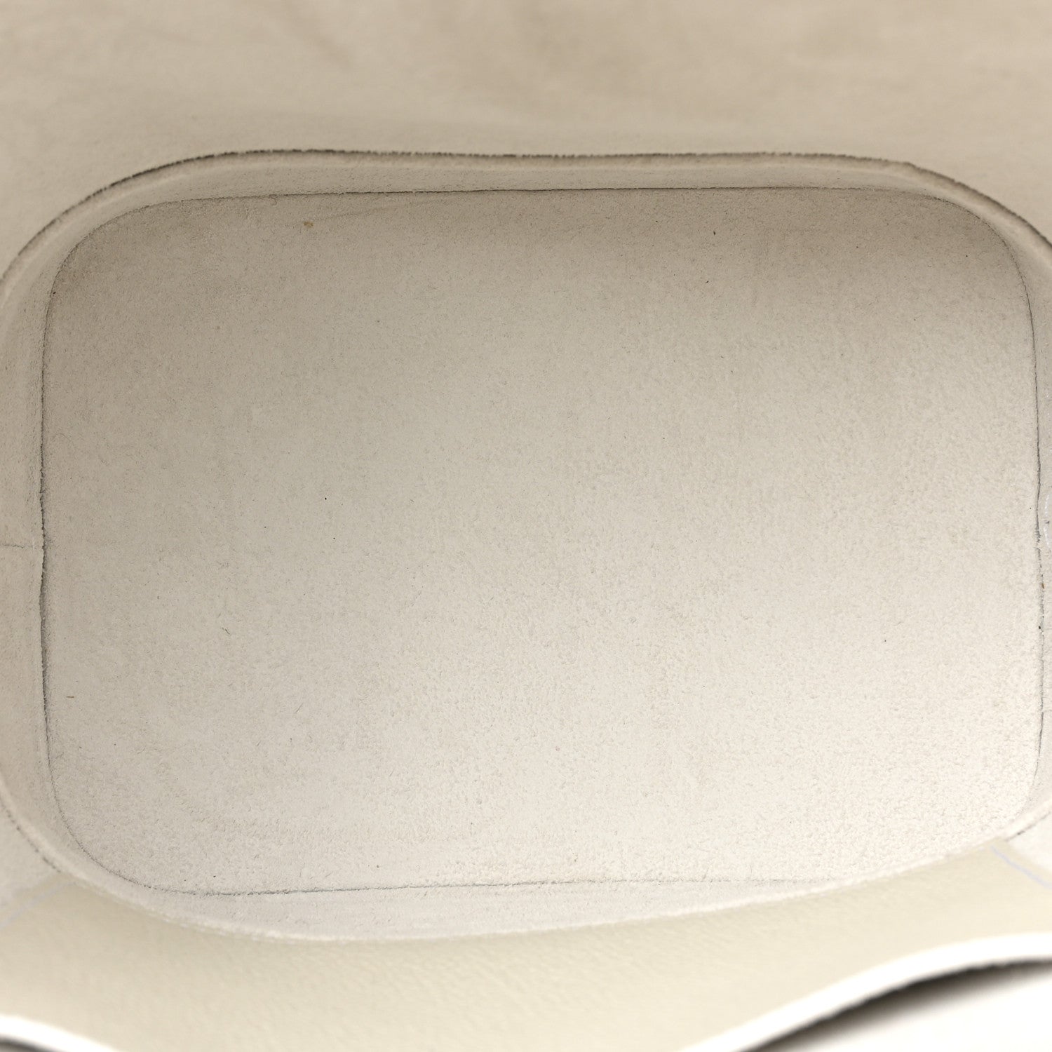 Celine Grained Calfskin Small Cuir Triomphe Bucket Bag White 5 of 11