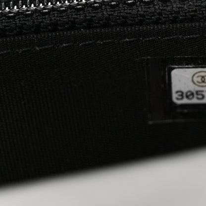 Chanel Calfskin Quilted Maxi Pearls Clutch With Chain Black 8 of 11