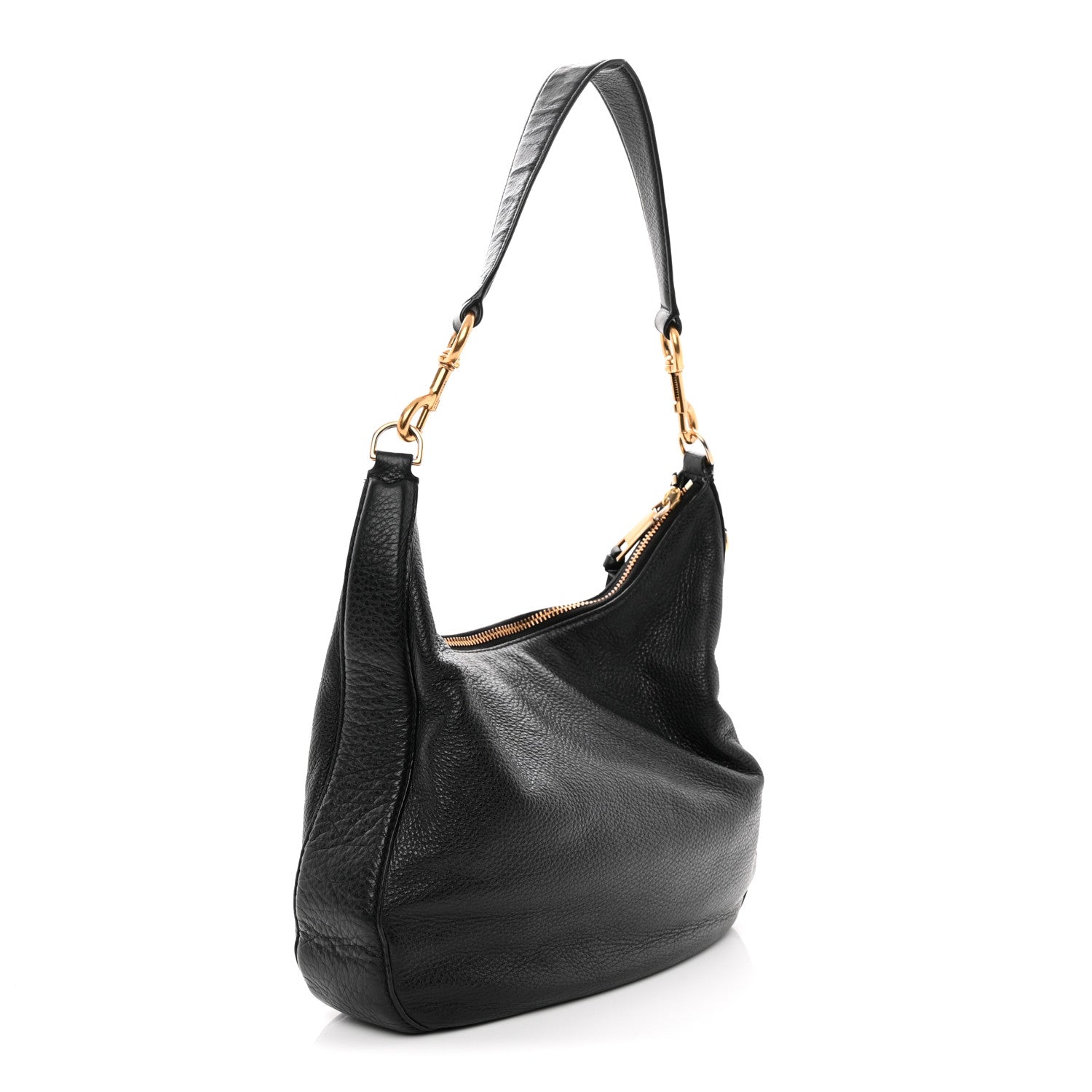 Marc Jacobs Pebbled Calfskin Hobo Black 3 of 12