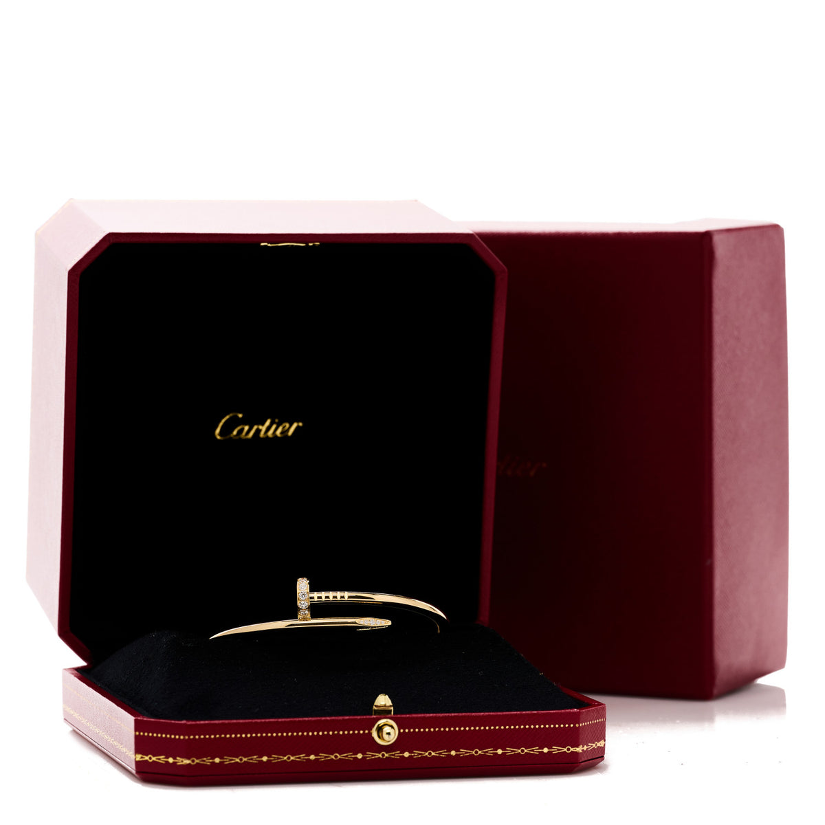 18K Yellow Gold Diamond Juste Un Clou Bracelet 17