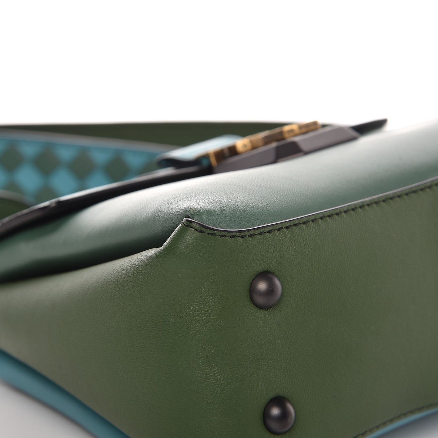 Nappa Multicolor Piazza Bag Thyme Aqua Ivy Black