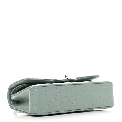 Chanel Caviar Quilted Medium Double Flap Dark Green 3 of 8