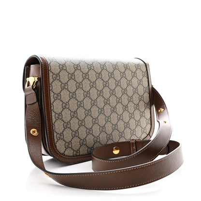 Gucci GG Supreme Monogram Horsebit 1955 Shoulder Bag Beige Brown Sugar 2 of 10