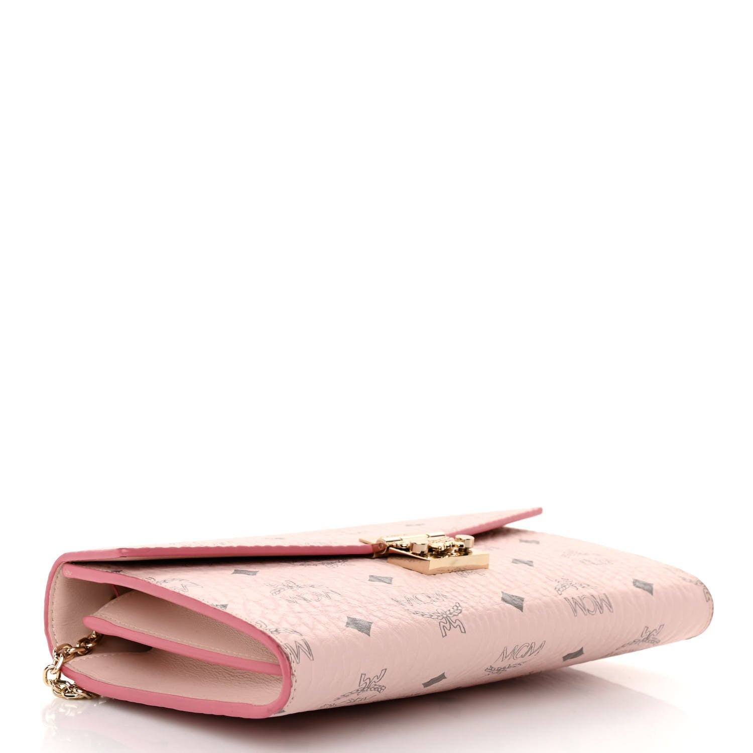 MCM Visetos Medium Patricia Wallet On Chain Soft Pink 4 of 9