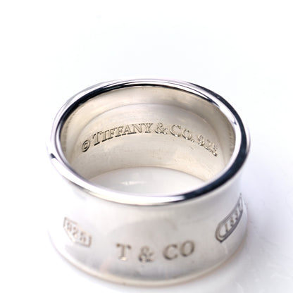Tiffany Sterling Silver Wide 1837 Ring 56 7.5 4 of 6