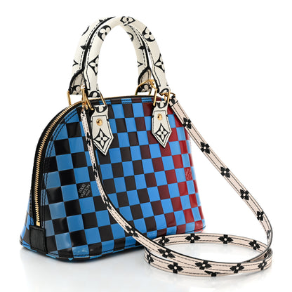 Louis Vuitton Epi Damier Race Alma BB Blue Vert 3 of 10