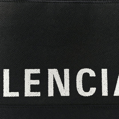 Balenciaga Signature Grained Calfskin Logo M Ville Top Handle Bag Black 16 of 22