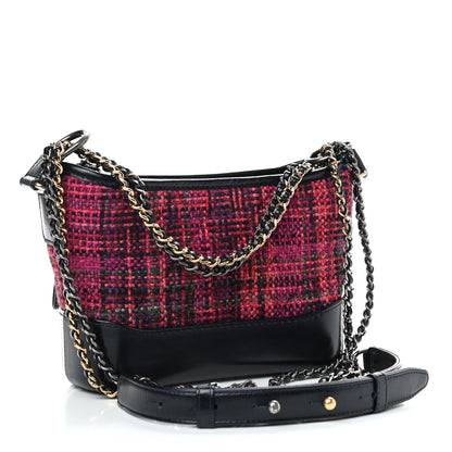 Chanel Tweed Calfskin Small Gabrielle Hobo Dark Navy 3 of 9