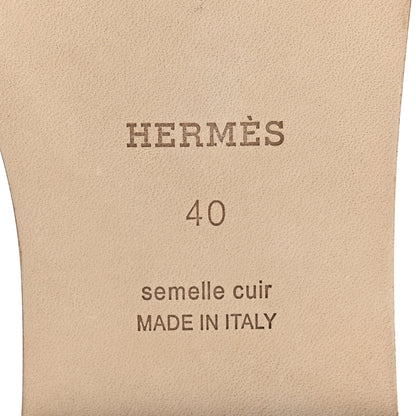 Hermes Suede Goatskin Oran Sandals 40 Rouge Ecarlate 7 of 10