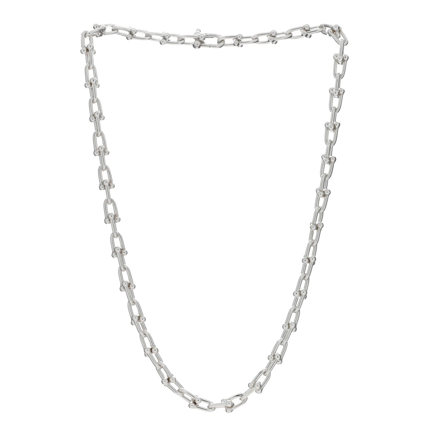 Tiffany Sterling Silver Small HardWear Link Necklace 3 of 4