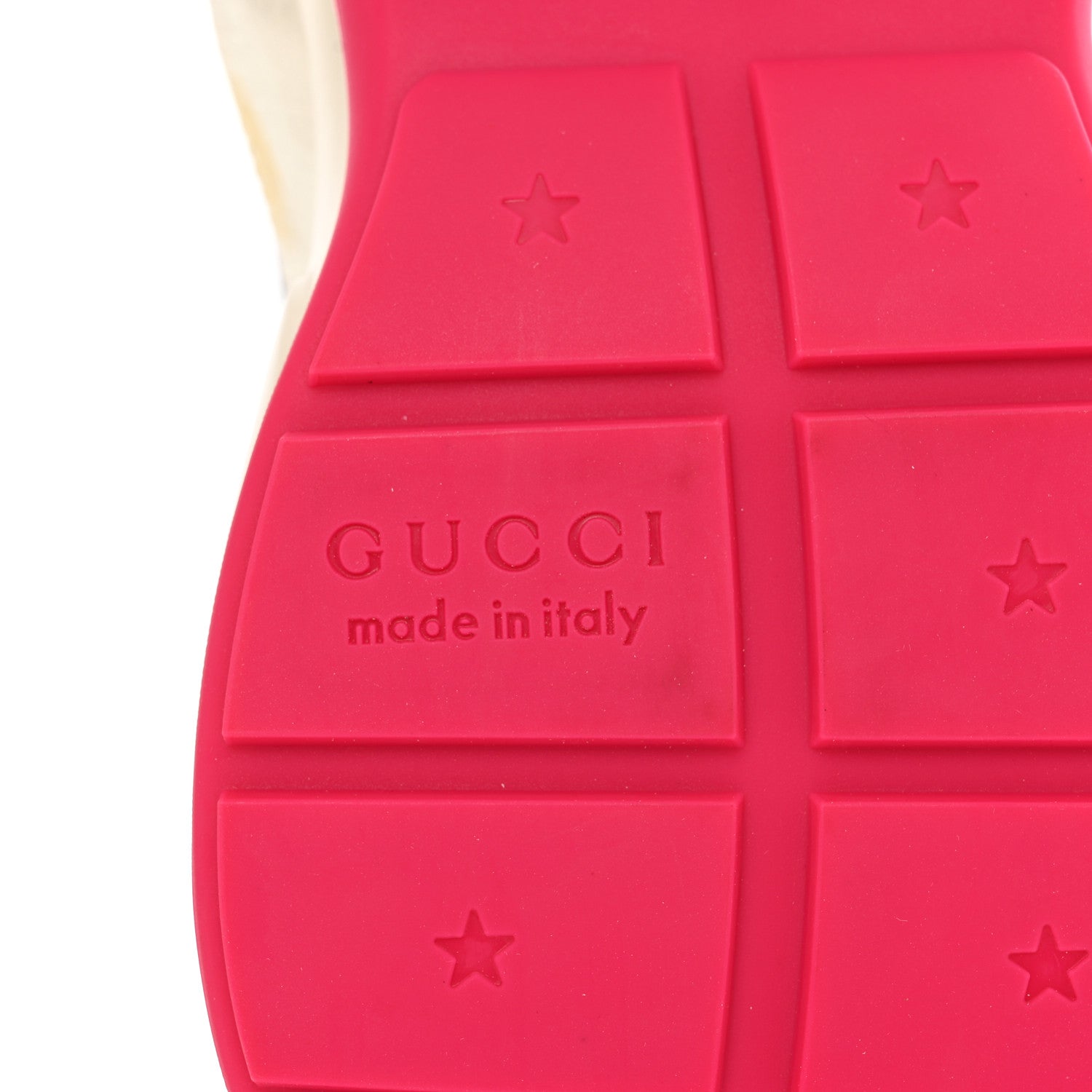 Gucci GG Supreme Monogram Mix Monogram Mens Rhyton Sneakers 9 London Blue Beige Sun Yellow 7 of 9