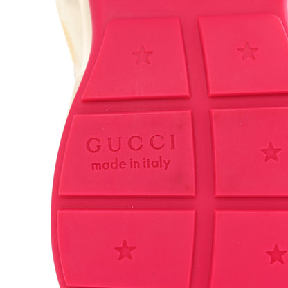 Gucci GG Supreme Monogram Mix Monogram Mens Rhyton Sneakers 9 London Blue Beige Sun Yellow 7 of 9