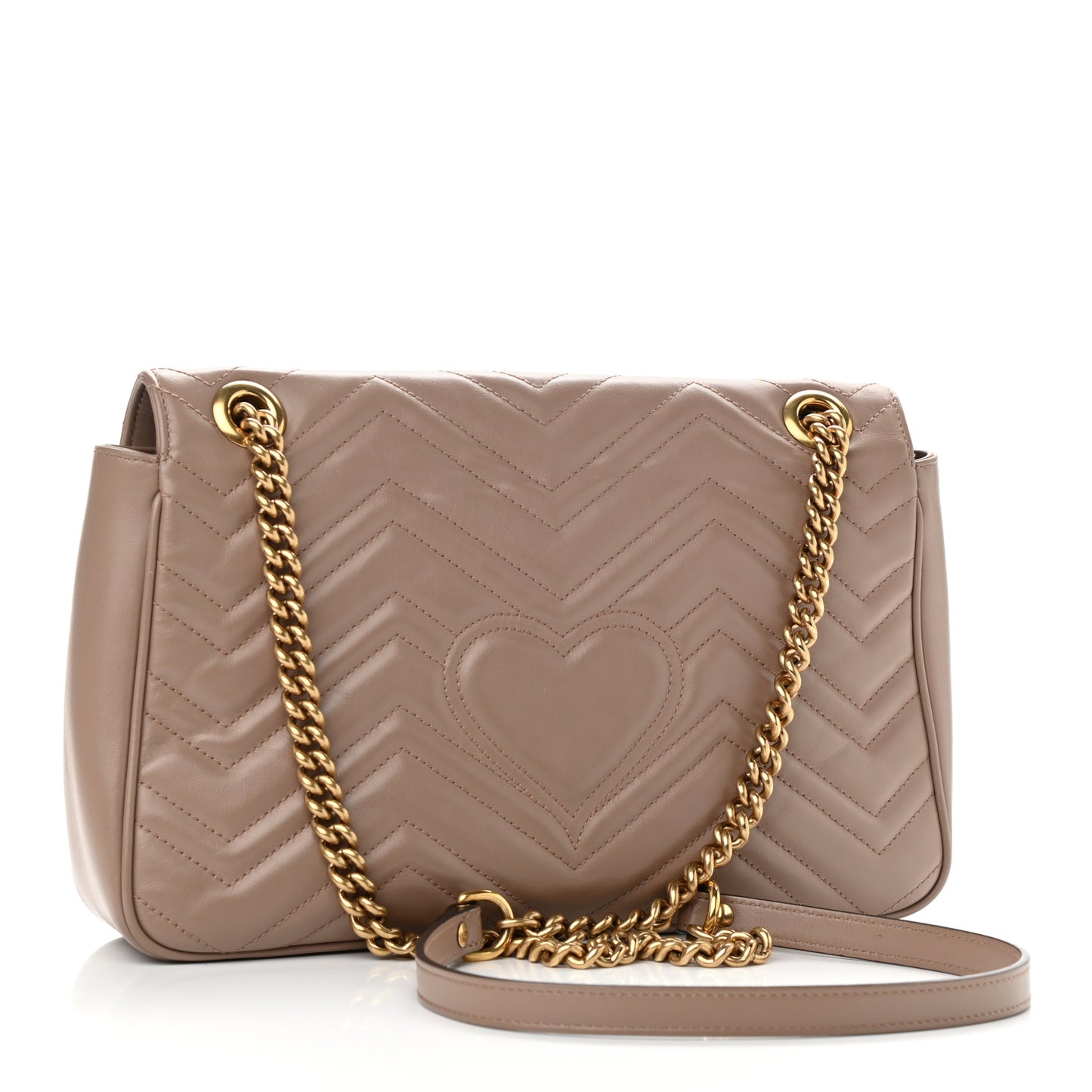 Calfskin Matelasse Medium GG Marmont Shoulder Bag Porcelain Rose