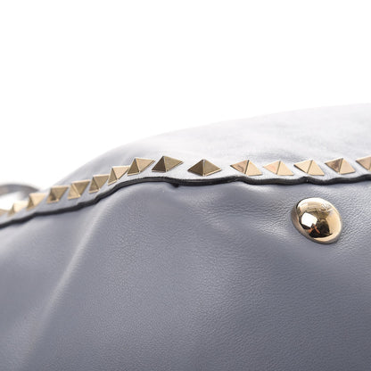 Valentino Garavani Vitello Medium Rockstud Tote London Stone 9 of 13