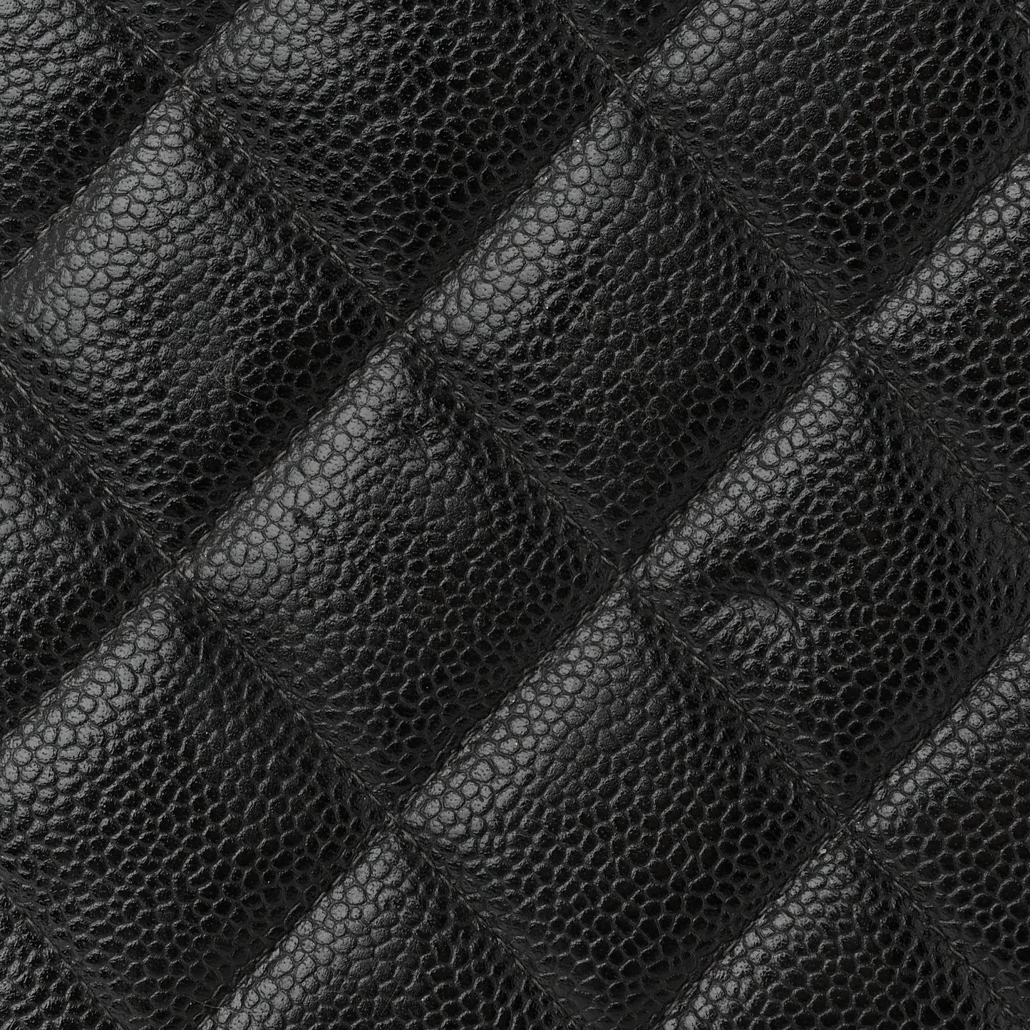 Caviar Quilted Medallion Tote Black