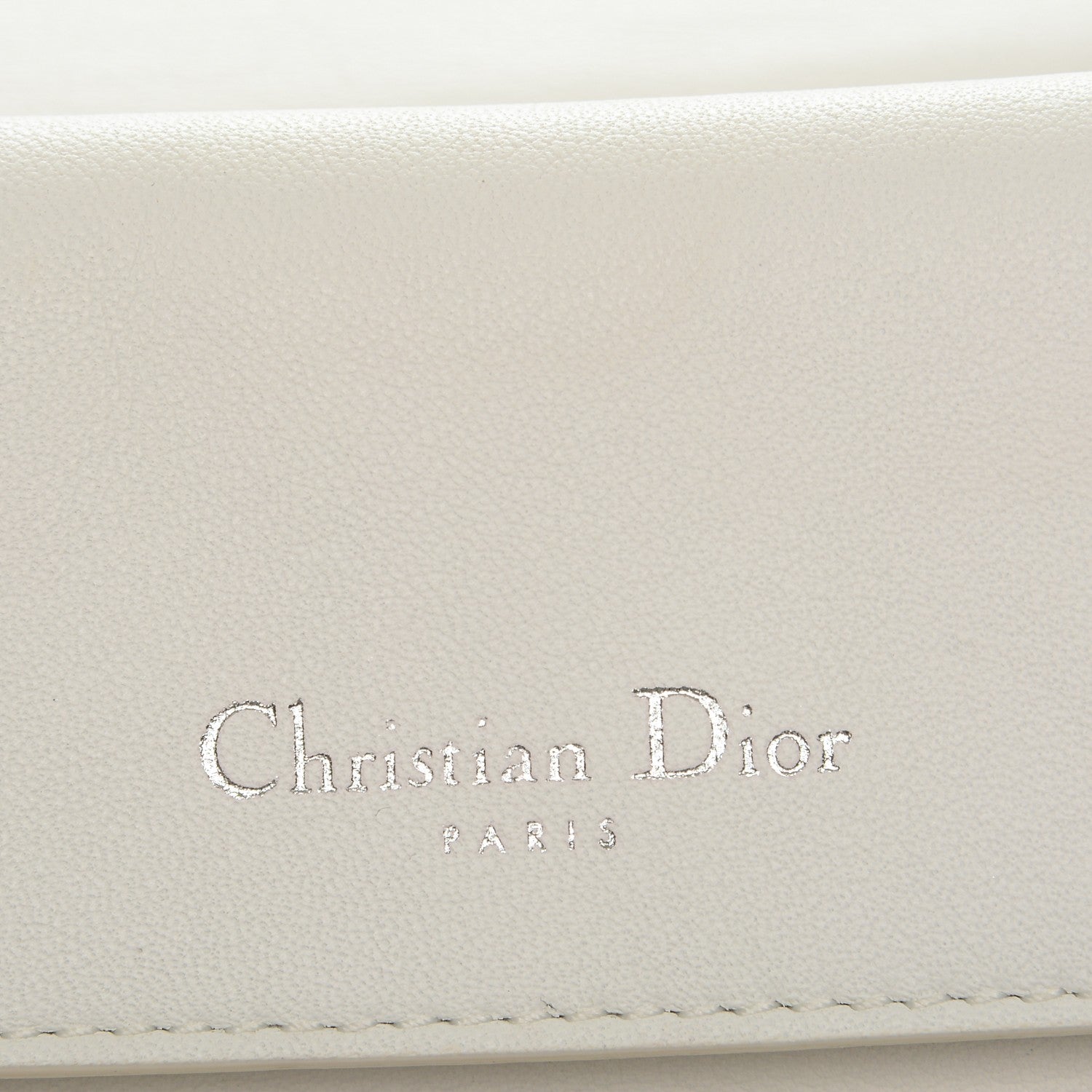 Christian Dior Smooth Calfskin Bi-Color Small Be Dior Flap White Black 6 of 12