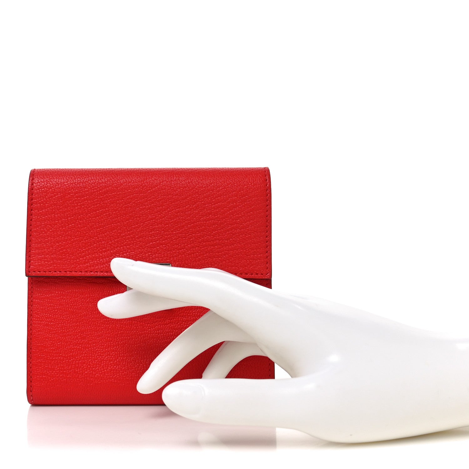 Hermes Chevre Mysore Clic 12 Wallet Vermillion 2 of 6