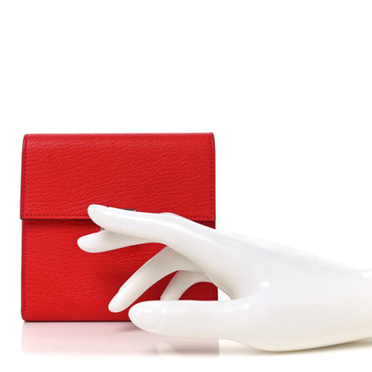 Hermes Chevre Mysore Clic 12 Wallet Vermillion 2 of 6