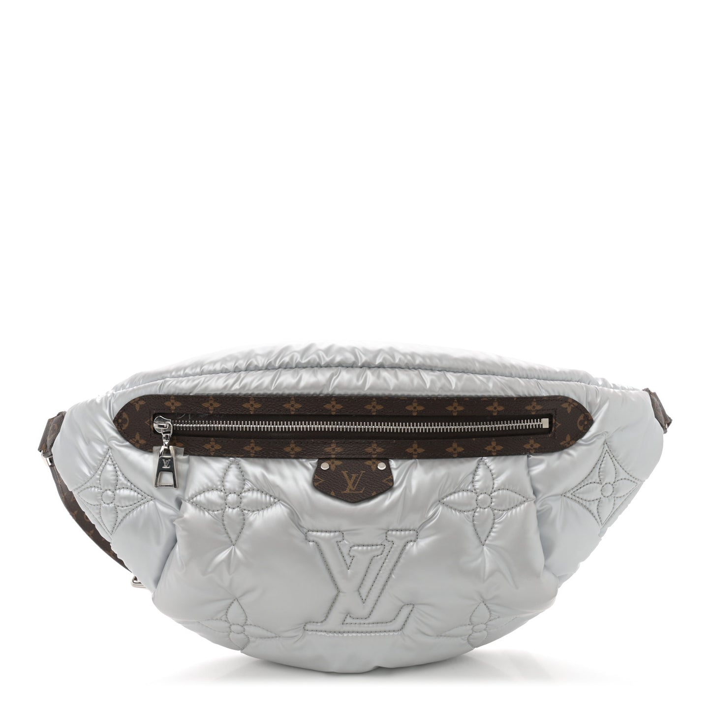 Econyl Monogram Pillow BumBag Silver