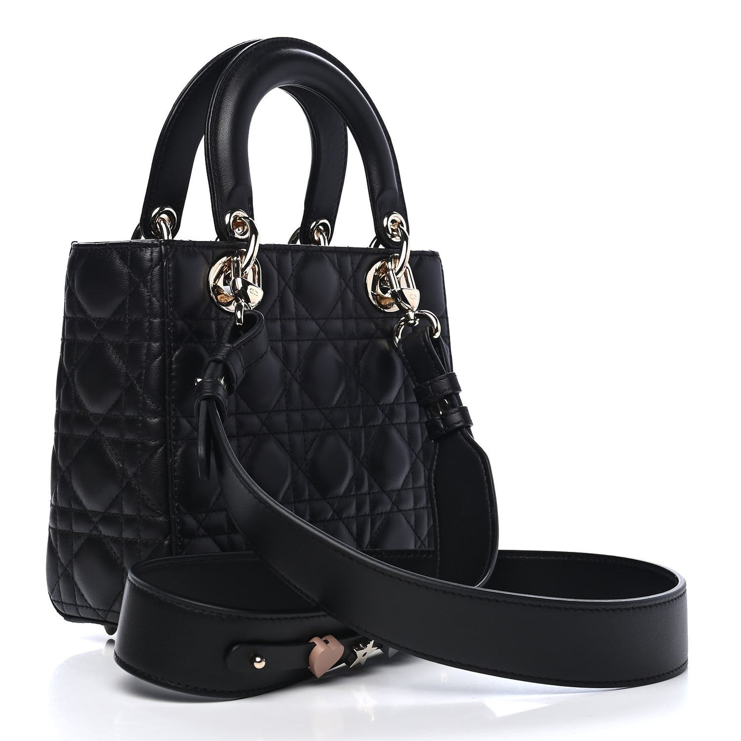 Lambskin Cannage Small My ABCDior Lady Dior Black