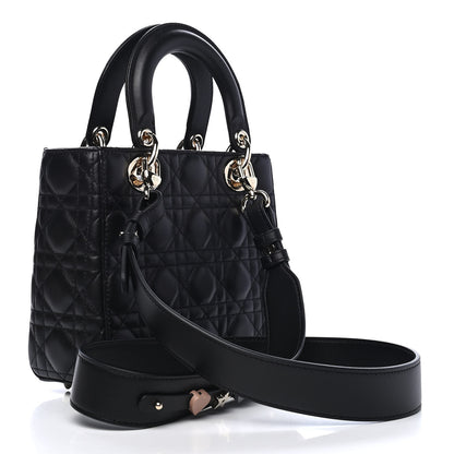 Christian Dior Lambskin Cannage Small My ABCDior Lady Dior Black 2 of 10