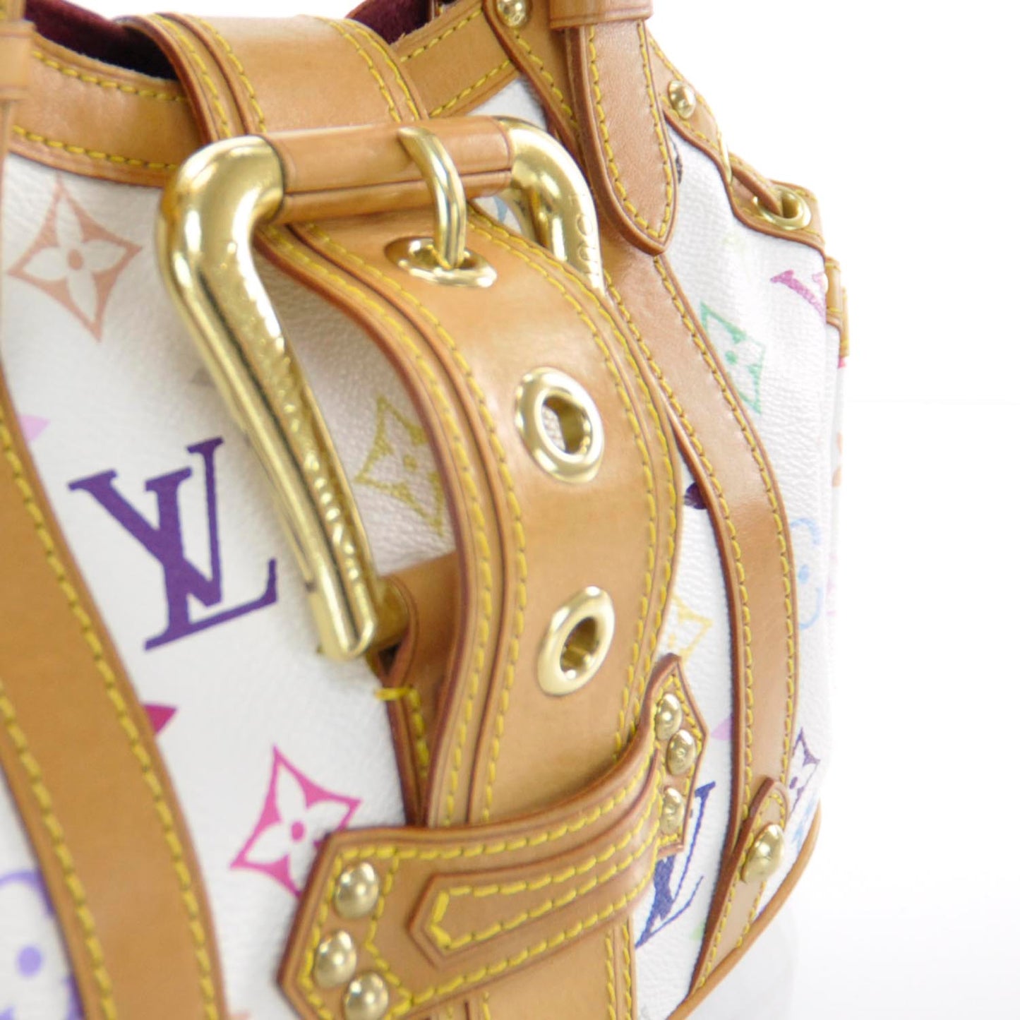 Monogram Multicolor Theda GM White