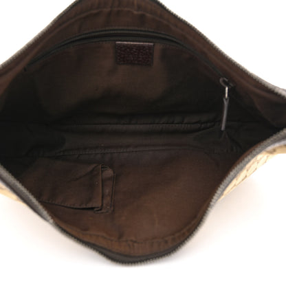 Gucci Monogram Medium Half Moon Hobo Dark Brown 5 of 11
