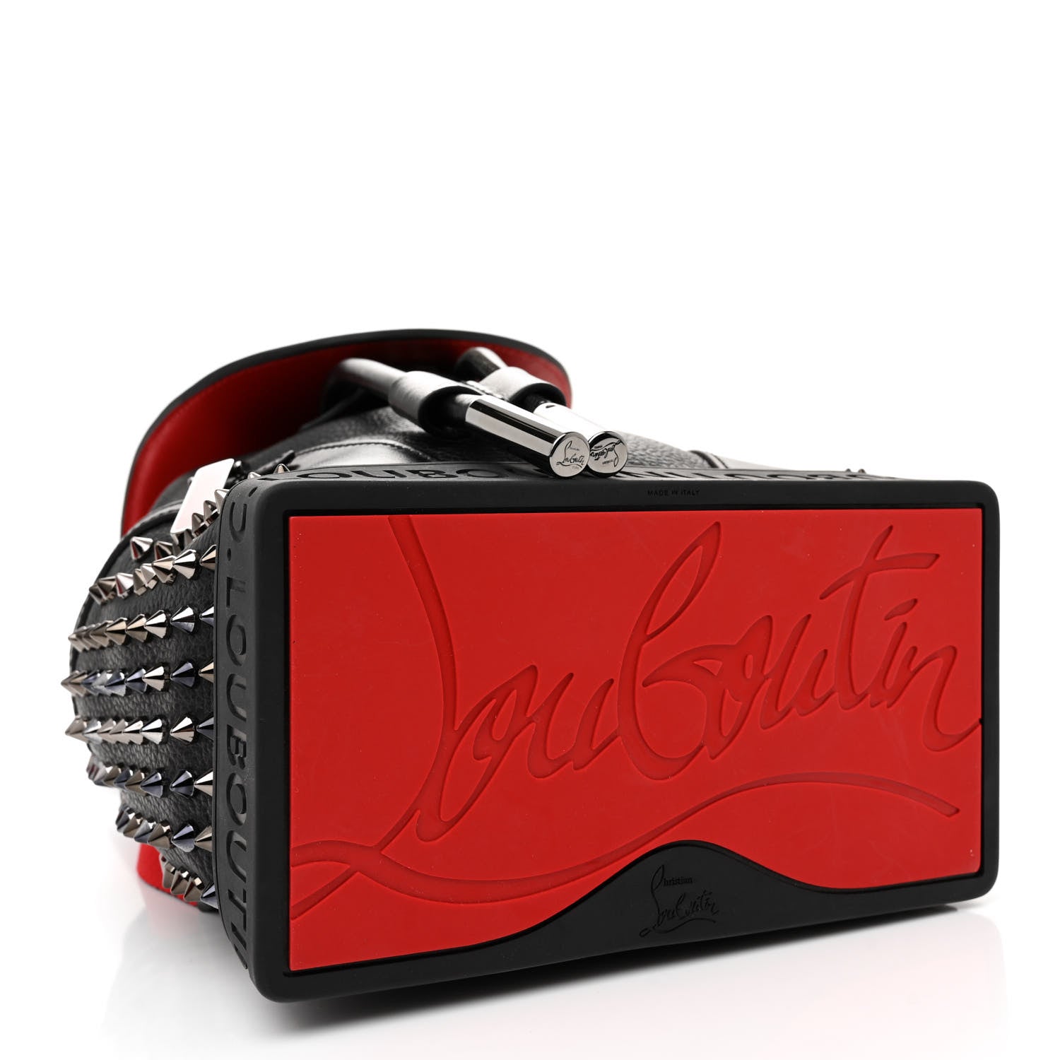 Christian Louboutin Calfskin Spiked Small Explorafunk Backpack Black 4 of 10
