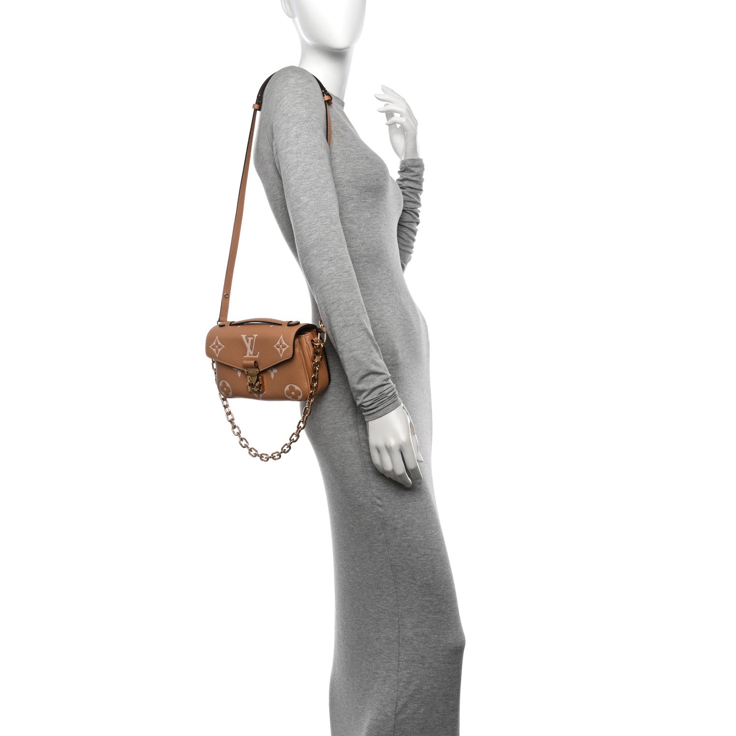 Louis Vuitton Empreinte Monogram Giant Pochette Metis East West Arizona Creme 2 of 11