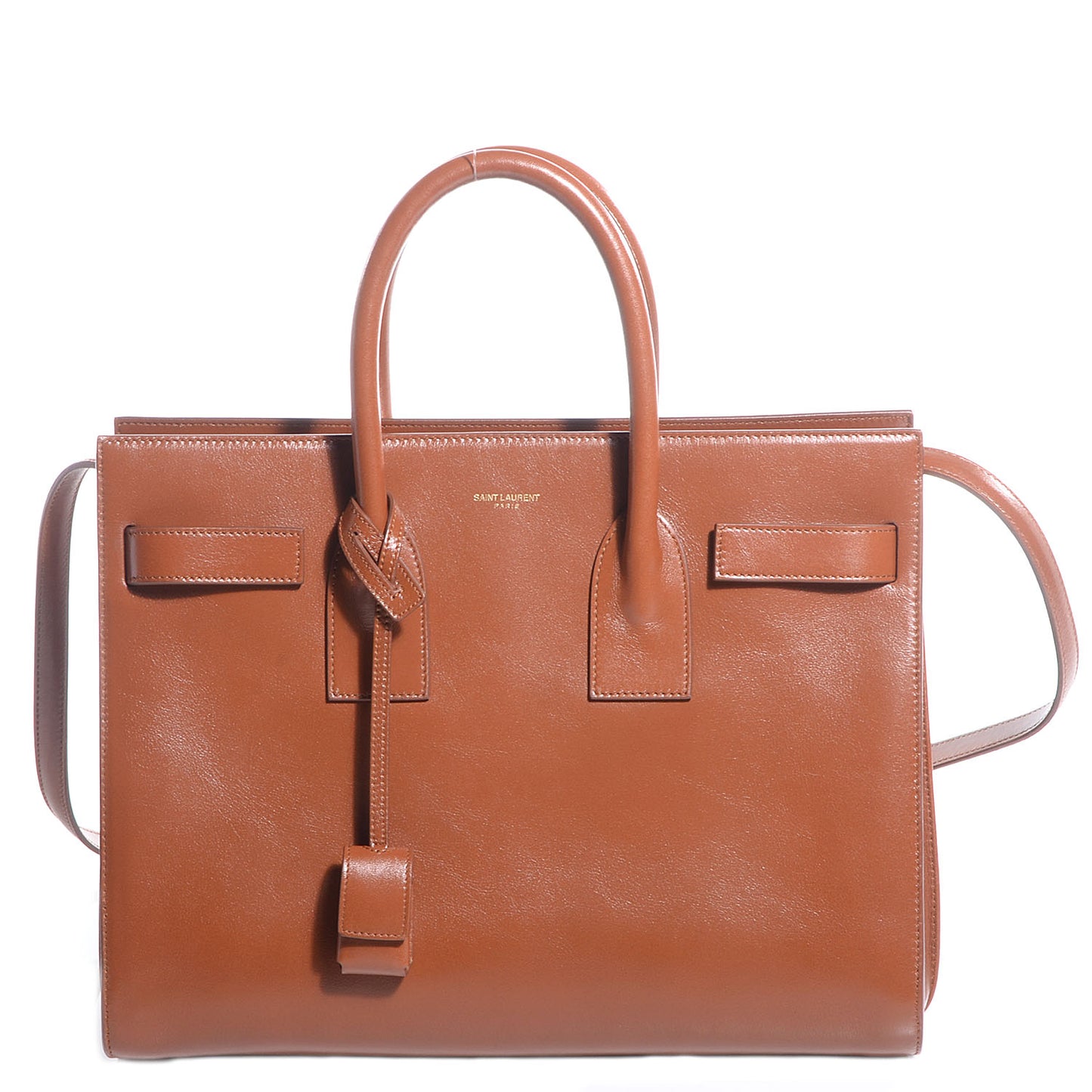 Calfskin Small Sac De Jour Carryall Dark Camel