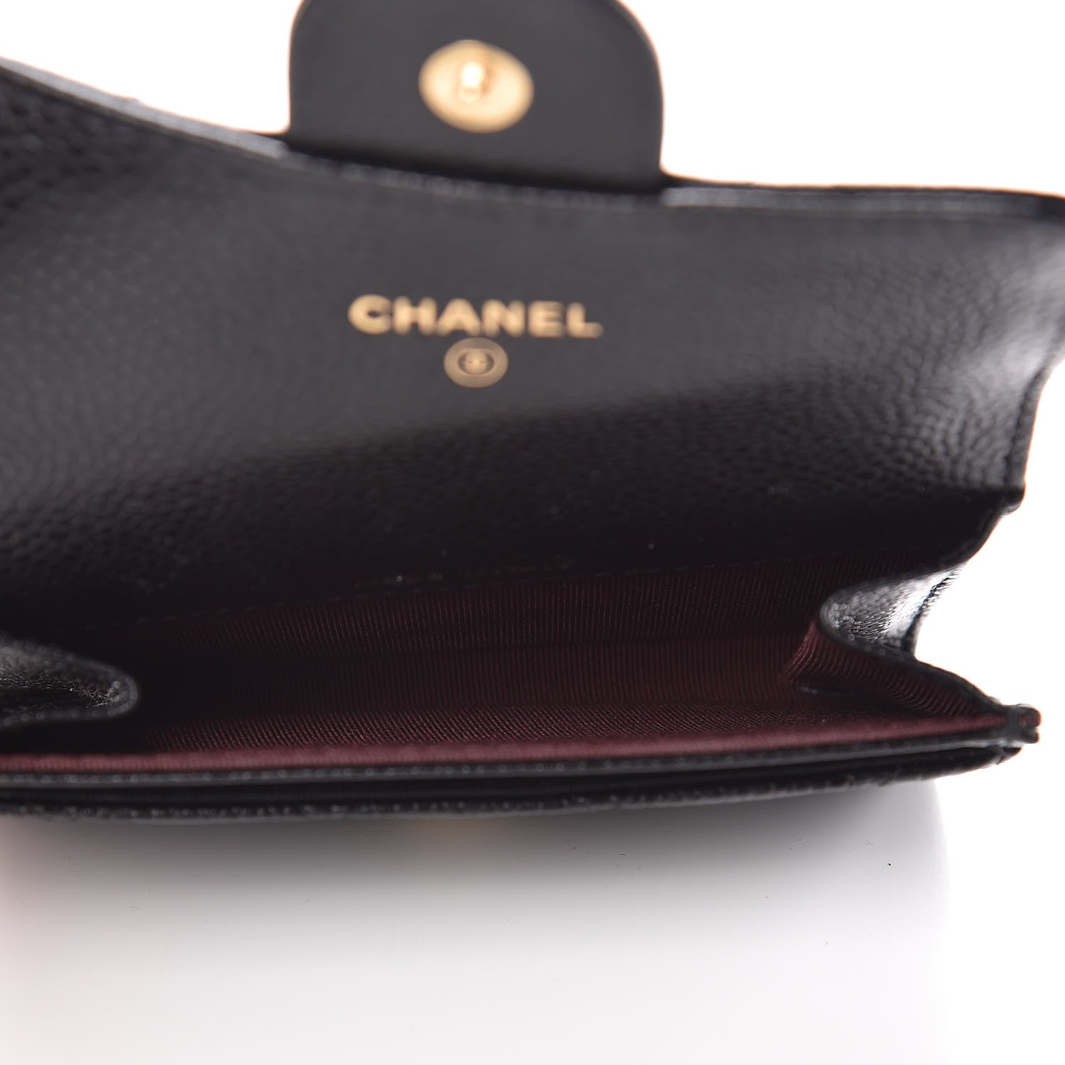 Chanel Caviar Quilted Flap Card Holder Black 5 of 9