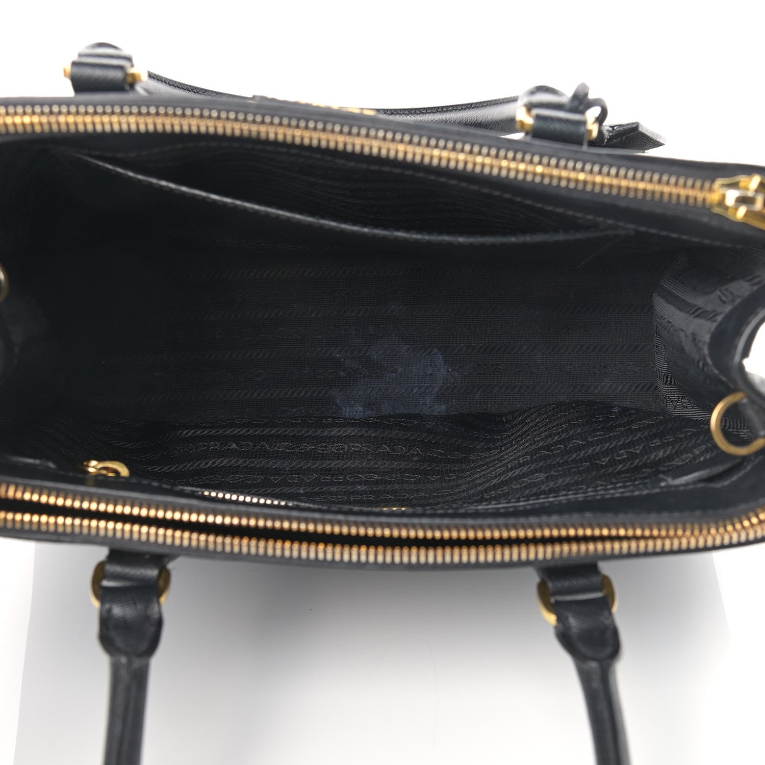 Prada Saffiano Small Galleria Double Zip Tote Black 5 of 17