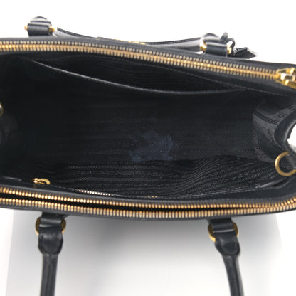Prada Saffiano Small Galleria Double Zip Tote Black 5 of 17