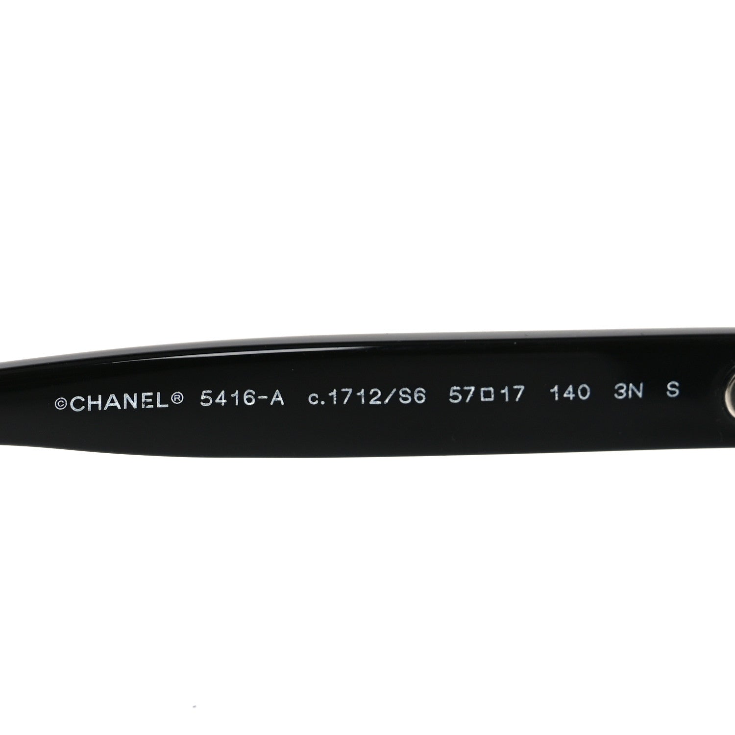 Chanel Acetate Oval Sunglasses 5416 Black Yellow 5 of 7