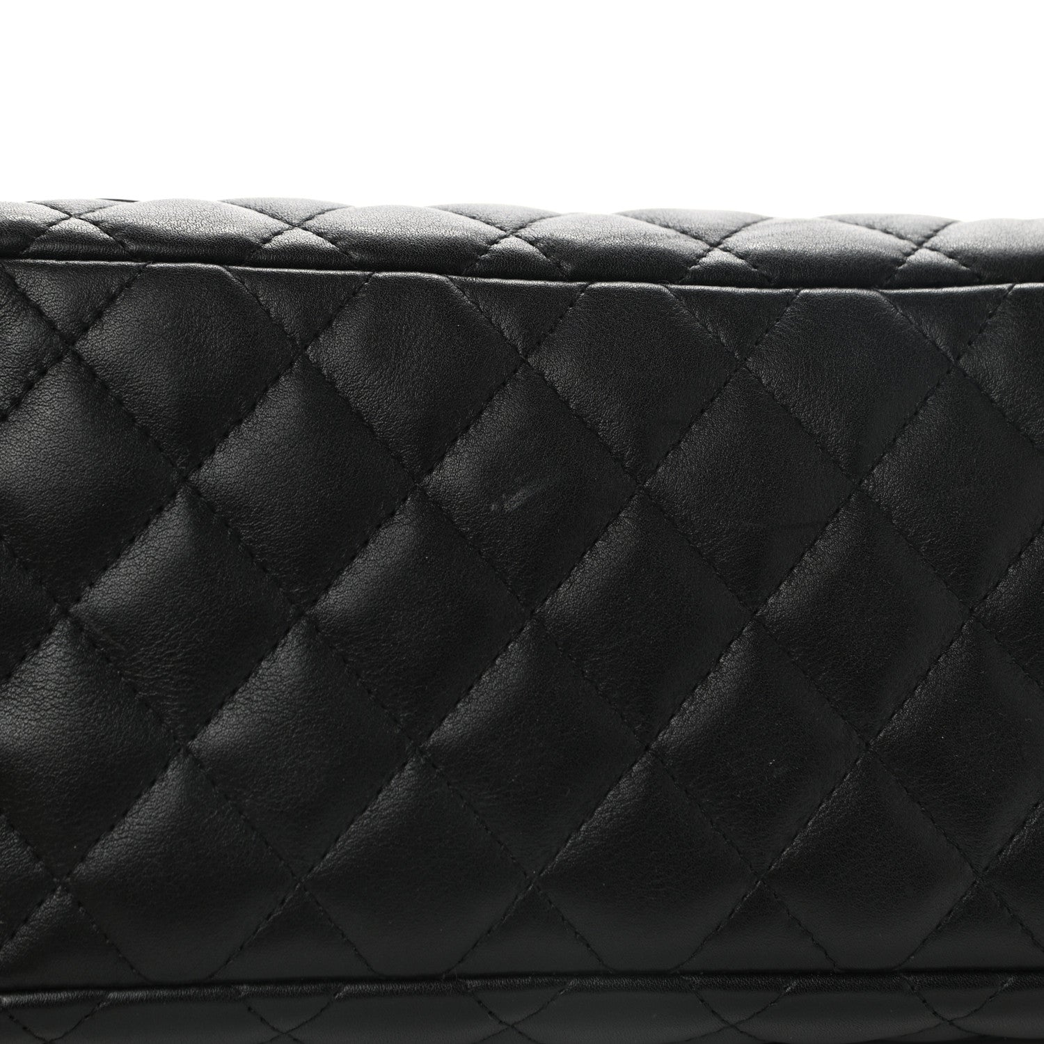 Chanel Calfskin Quilted Large Cambon Bowler Black White 11 of 11