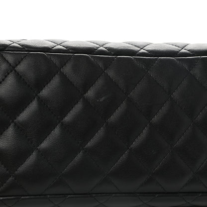 Chanel Calfskin Quilted Large Cambon Bowler Black White 11 of 11