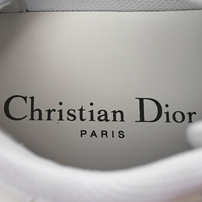 Christian Dior Calfskin Oblique Laser Perforated Dior One Low Sneakers 37 White Blue 7 of 8