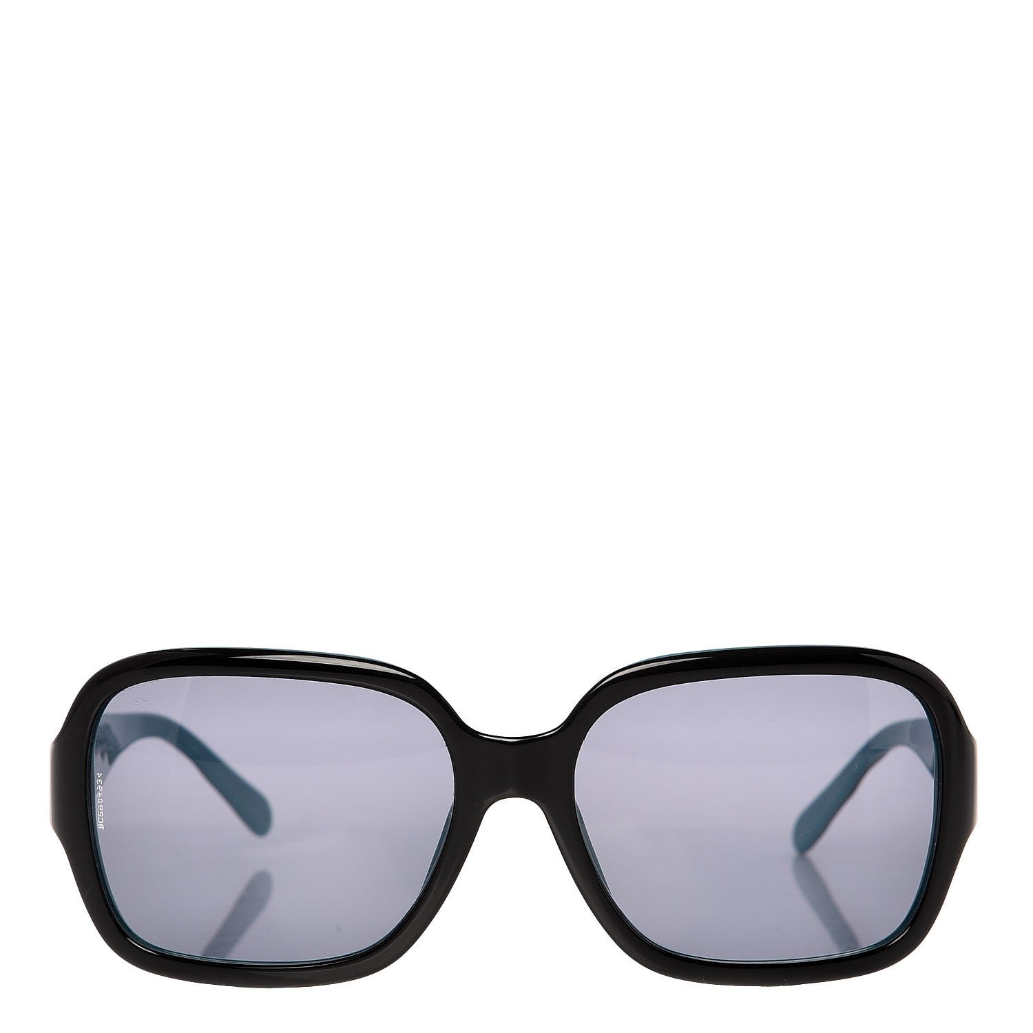 Chanel Quilted CC Sunglasses 5124 Black Turquoise 2 of 8