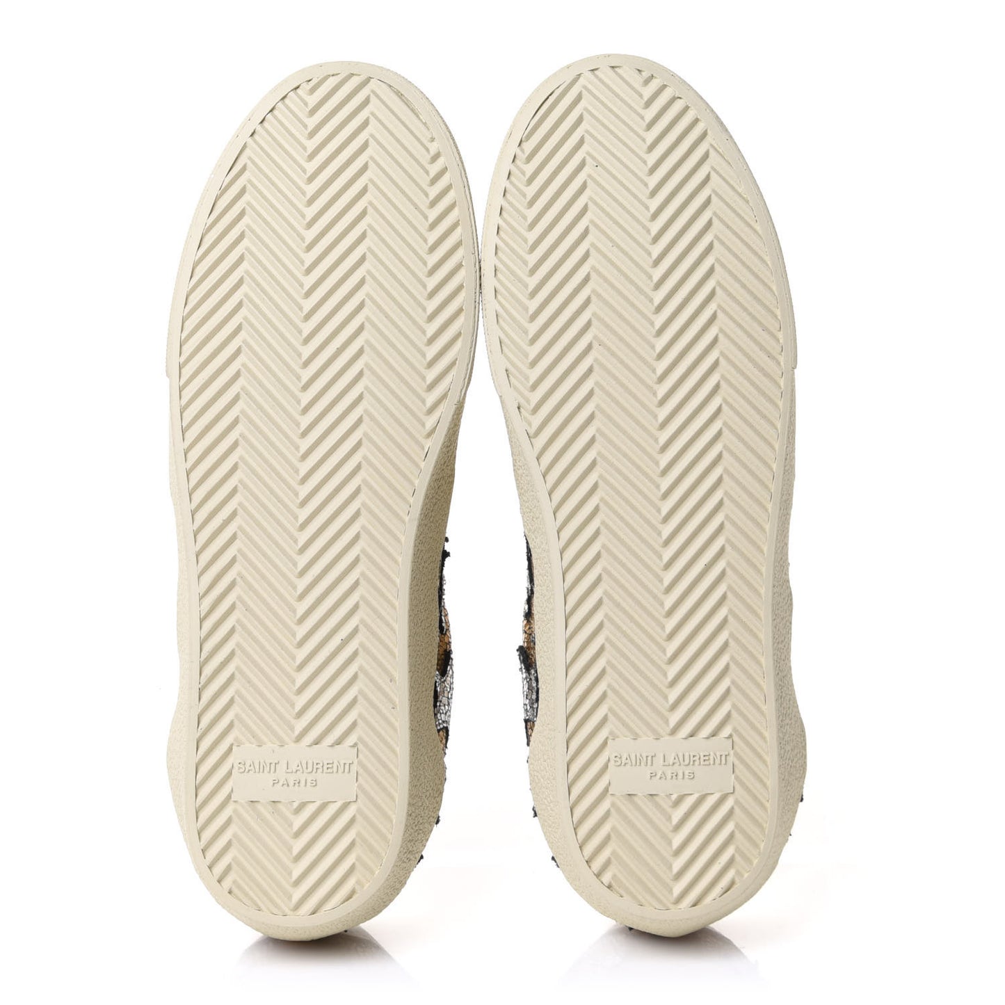 Metallic Calfskin Star Court Sneakers 36 Gold White